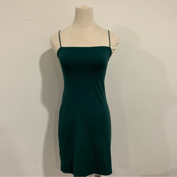 Emerald Green Mini Dress - Picture 1 of 3